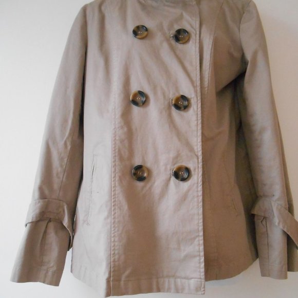 🇫🇷 JODHPUR mini-trench coat beige size FR42/US10 - Picture 7 of 14